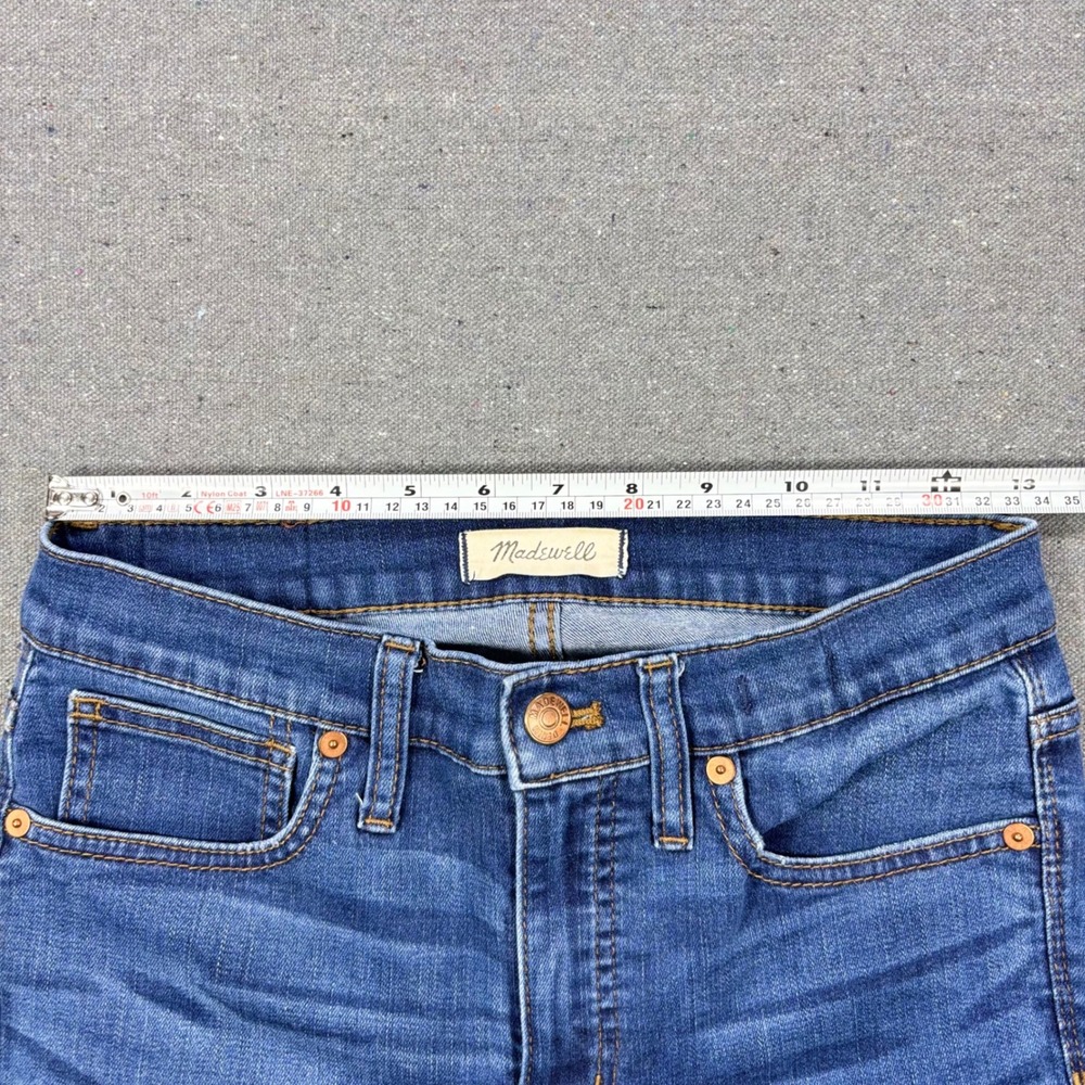 Madewell Skinny Jeans Women 27 Blue High Rise 10 Inch J4624 FA18 Faded Denim - Picture 6 of 8
